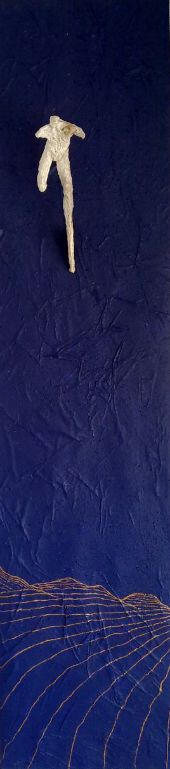 Vitality, 2010. Silver-covered copper, gold paint, acryl.